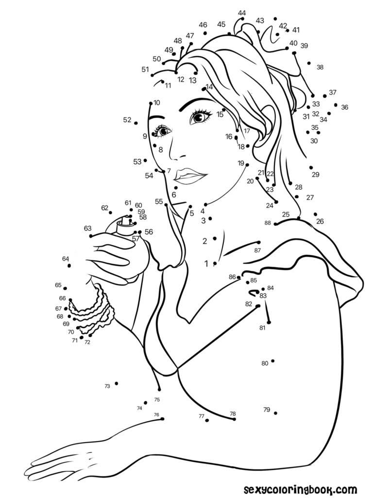 Dot To Dot Archives Sexy Beauty Coloring Book 